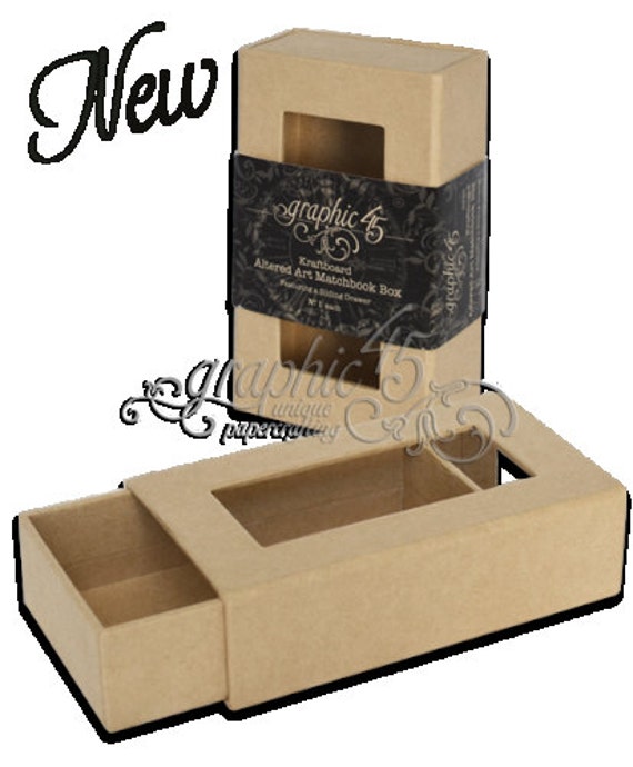 Graphic 45 Staples Matchbook Box 3x5x1.5