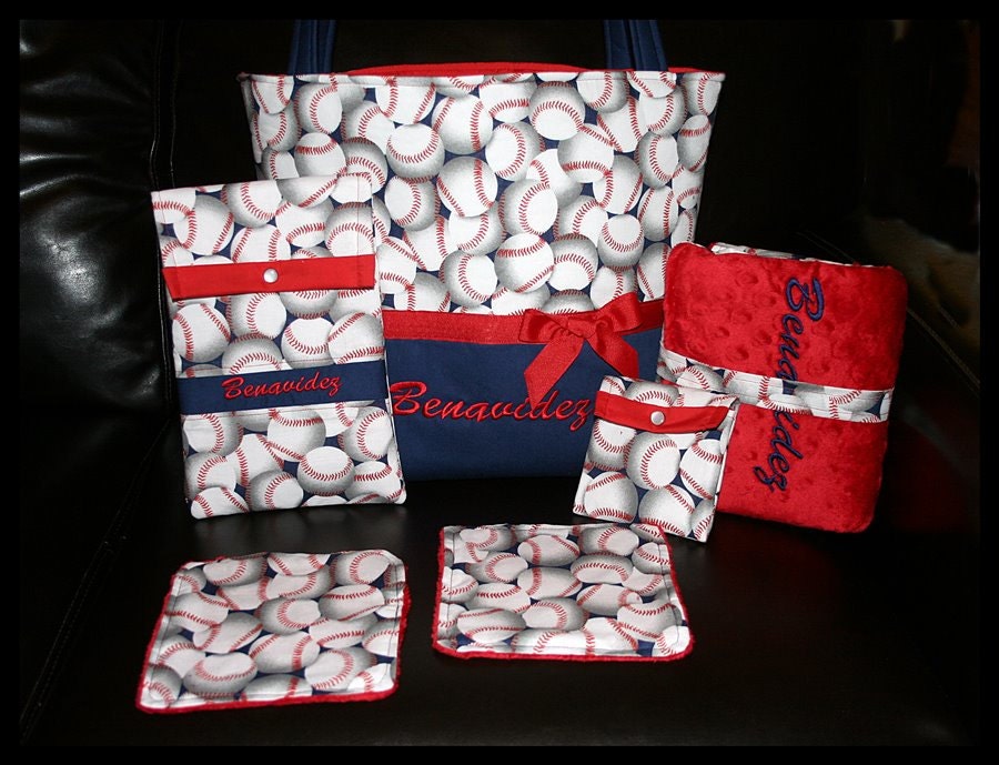 Baseball Diaper BagPersonalized Baby Boy Baseball Diaper Bag