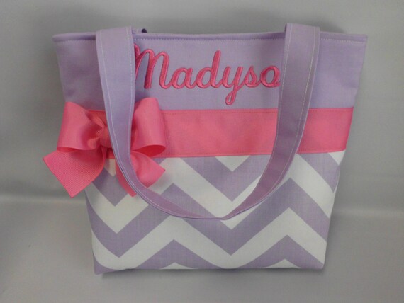 Lavender CHEVRON Child Size Bag.. . GIRL Purse ... Pink