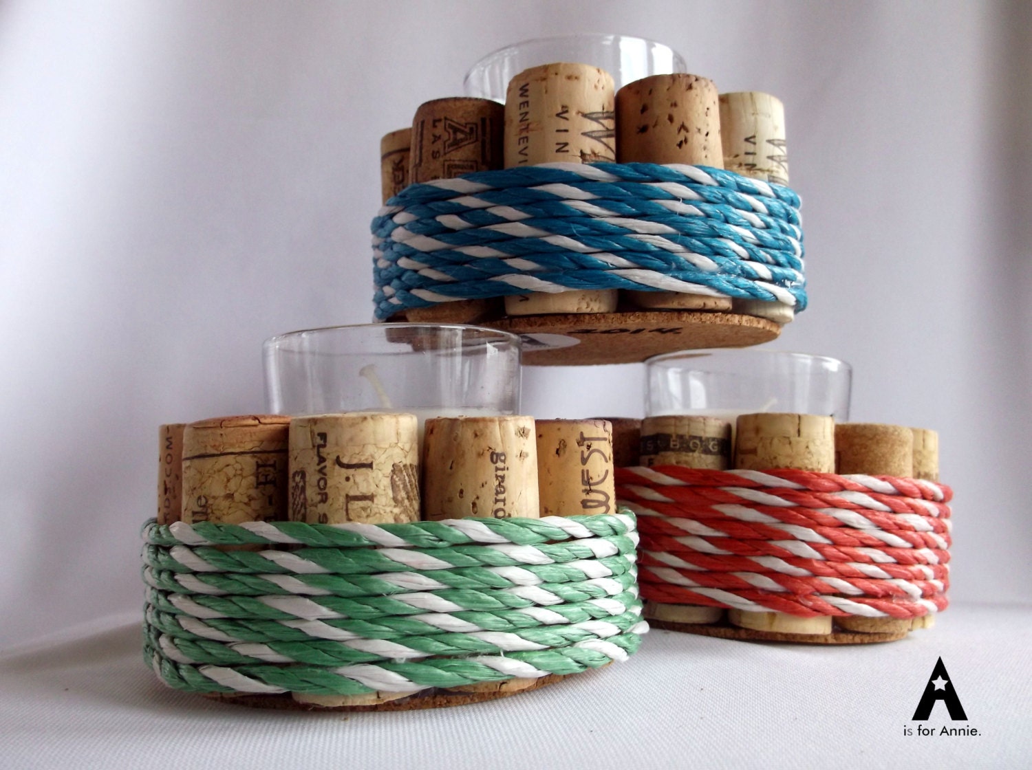 Wine Cork Votive Candle Holder