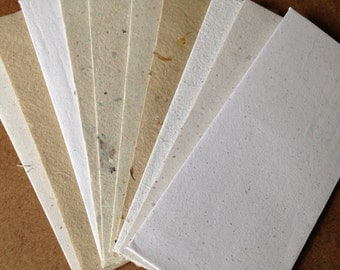 Stationery set of 10 envelopes and paper sheets, business envelope, homemade paper, handmade envelopes, eco friendly, recycled paper