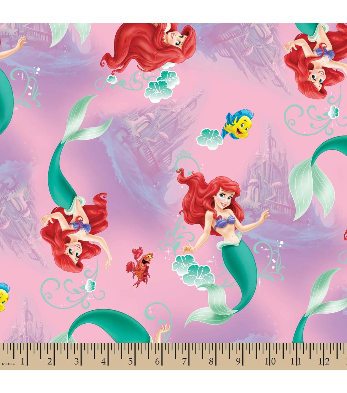 Disney Little Mermaid Fabric By The Yard