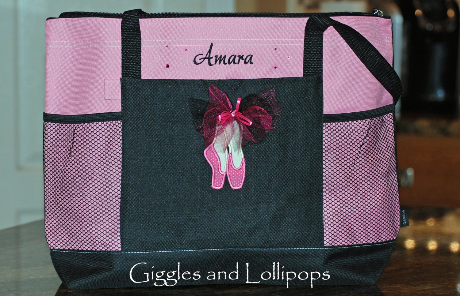 personalized dance bag for little girl