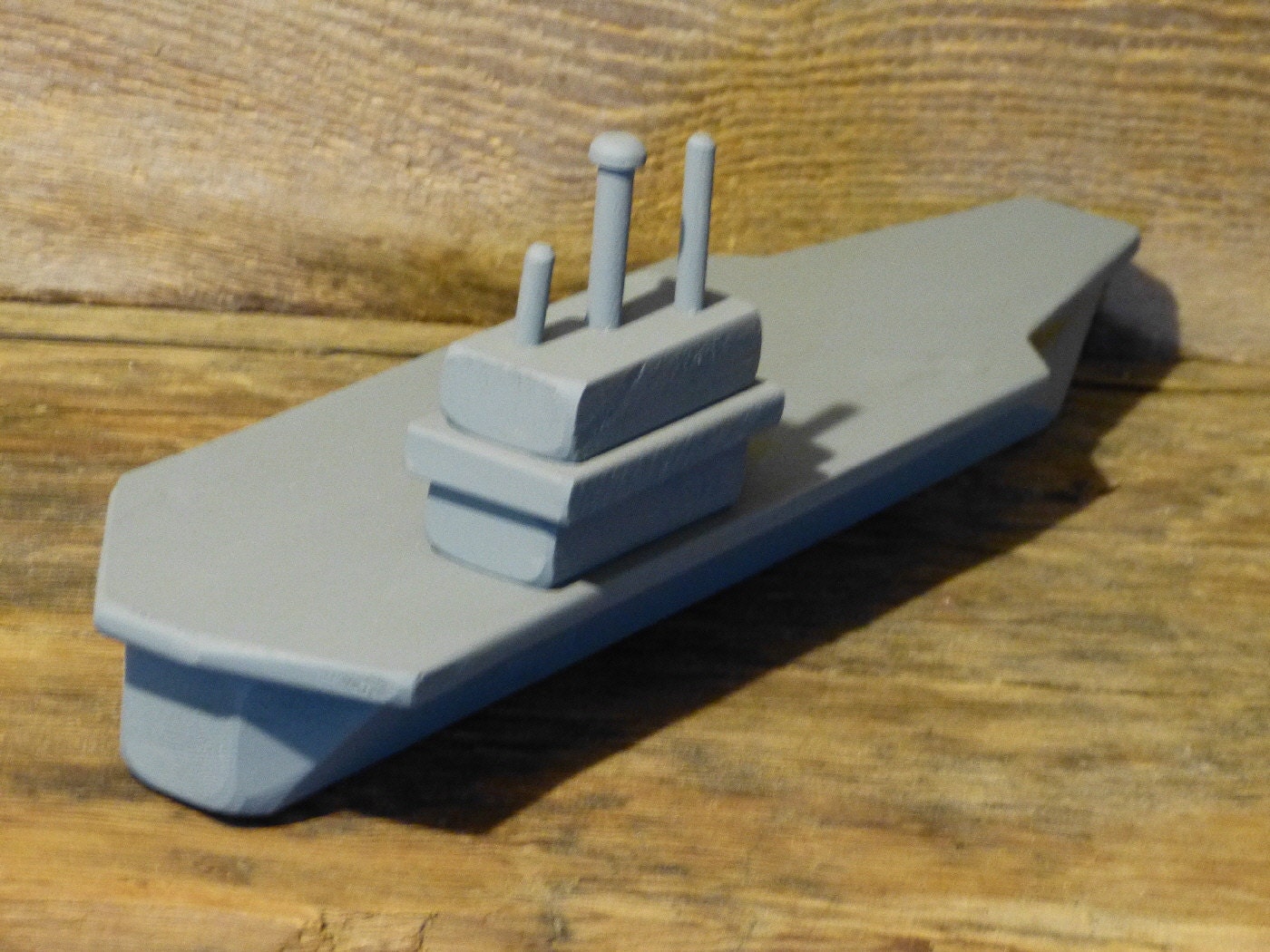 Painted Wood Toy Aircraft Carrier Wooden Toys Matchbox Planes
