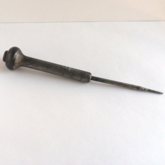 Antique Spring Loaded Awl Upholster's Punch Tool About