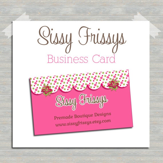 Hair Bow Business Card Hairbow Digital Business Card File