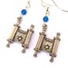 Torah earrings, Jewish Bible scroll earrings, Bat Mitzvah gift, Judaica earrings, Bat Mitzvah earrings, Hanukkah earrings