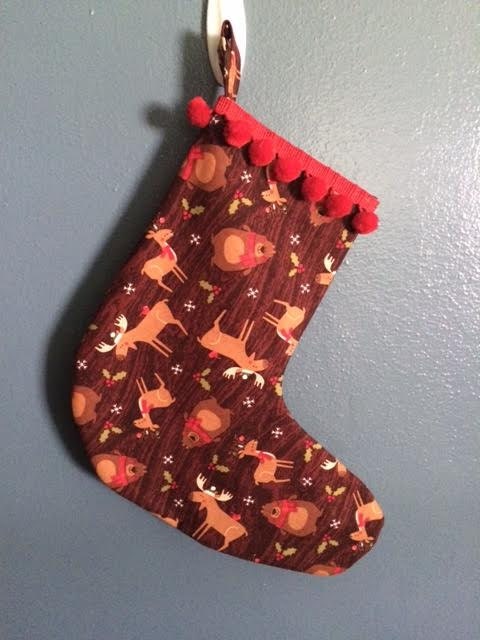 Bears and Deer Christmas Stocking