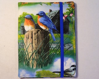 Kindle Cover Hardcover, Kindle Case, eReader, Kobo, Nook, Nexus 7, Kindle Fire HDX, Kindle Paperwhite, Blue Birds