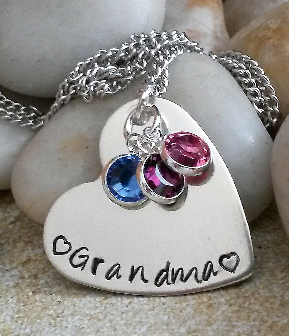 Personalized Grandma Necklace Gift For Grandma Gift For