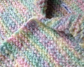 Baby Sweater Baby Clothes with knitted Baby Hat Soft and Cozy Light Pastels Pink Green Yellow and Lavender 12 month baby shower gift