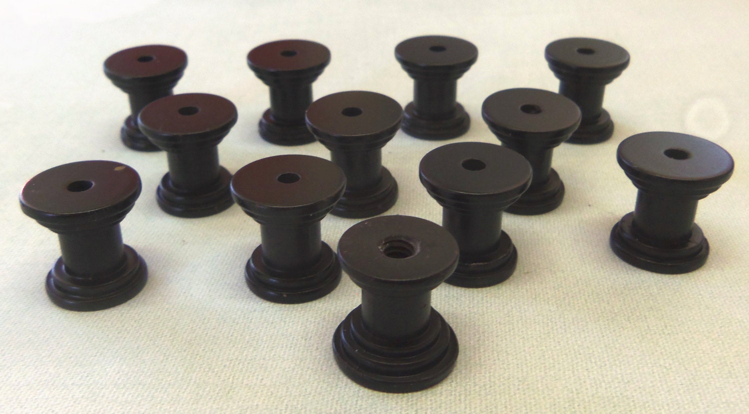 24 DIY Knob Bases Flat Black Make your Own Drawer Pulls