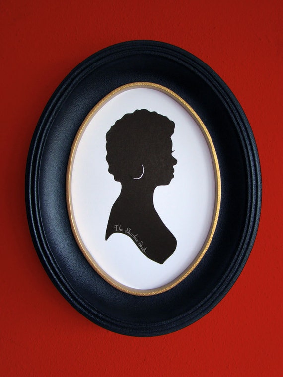 Maya Angelou Hand-Cut Paper Silhouette Portrait