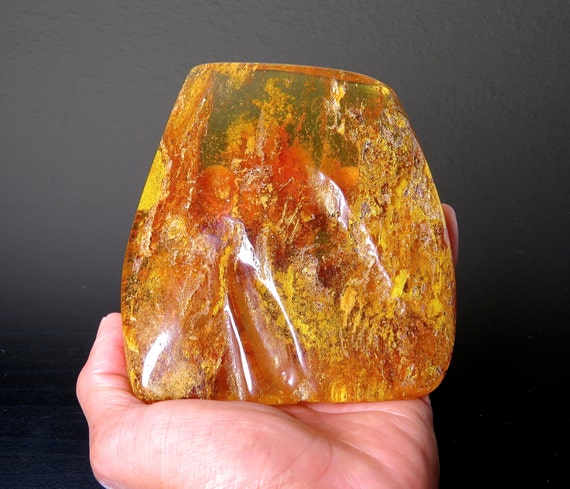 Large Fossilized Baltic Amber Stone by BenitoArvizo on Etsy