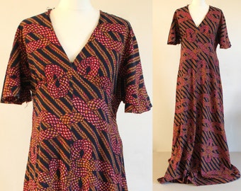 Vintage maxi dress, 70s maxi dress, 70s dress, vintage boho dress, 1970s dress, cotton dress, hippie dress, bohemian dress, festival dress