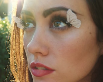 Fake Eyelashes - Fairy Costume For Adults - Fairy Tale Wedding - Burning Man Renaissance Faire Costume - Butterfly Cosplay Wings Eye Lashes