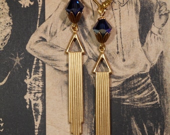 Art Deco Jewelry - Art Deco Earrings - 1920s Jewelry - Miss Fisher - Downton Abbey Style Jewelry - Bridesmaid Earrings - Womens Jewelry