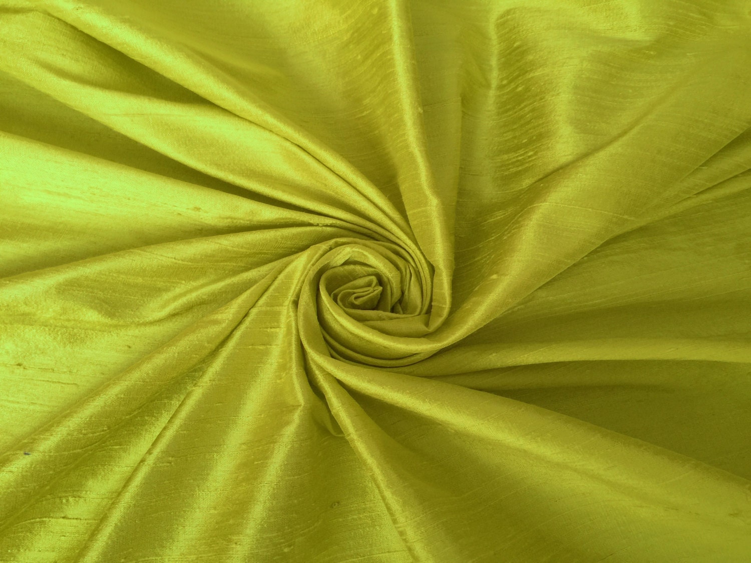 Lemon Yellow 100 dupioni silk fabric yardage By the Yard