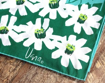 Vintage VERA Fern Scarf - 60s/70s Long Scarf // Silk Scarf // DIVINE