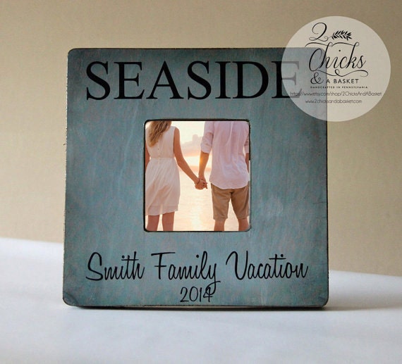 Family Beach Vacation Picture Frame Personalized Family