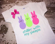 Chillin' with My Peeps Shirt with Bow