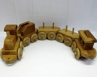 Popular items for wooden trains on Etsy