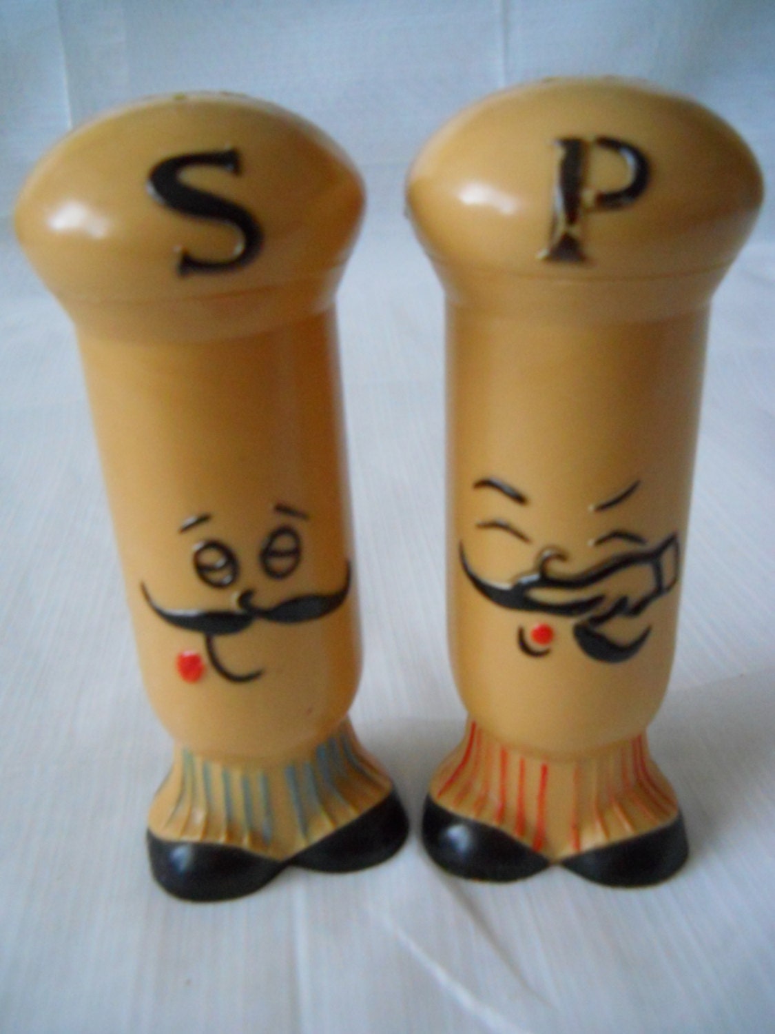 Plastic Chef Salt and Pepper Shakers vintage collectible