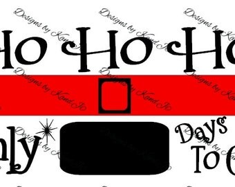 Christmas Countdown SVG Christmas SVG File Digital cut file Countdown SVG- Instant Download