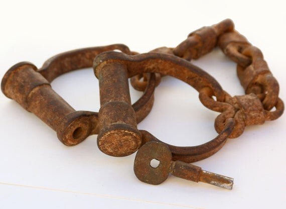 Shackles civil war leg irons prisoner handcuffs hand by NevaStarr - Ddc ...