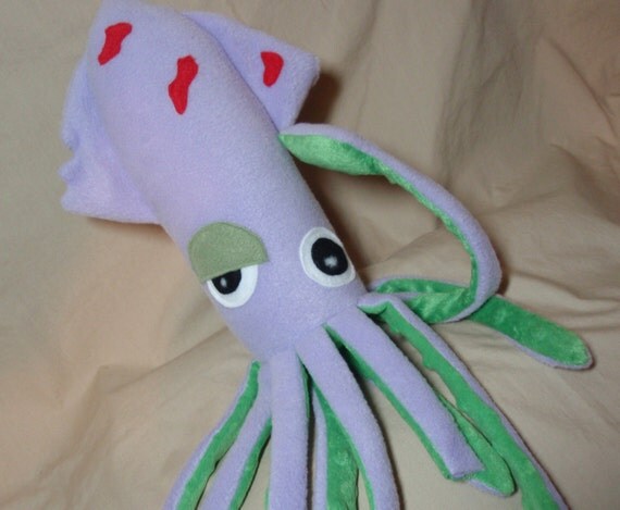 purple squid plush