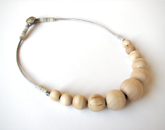 Wooden Bead Necklace Ii