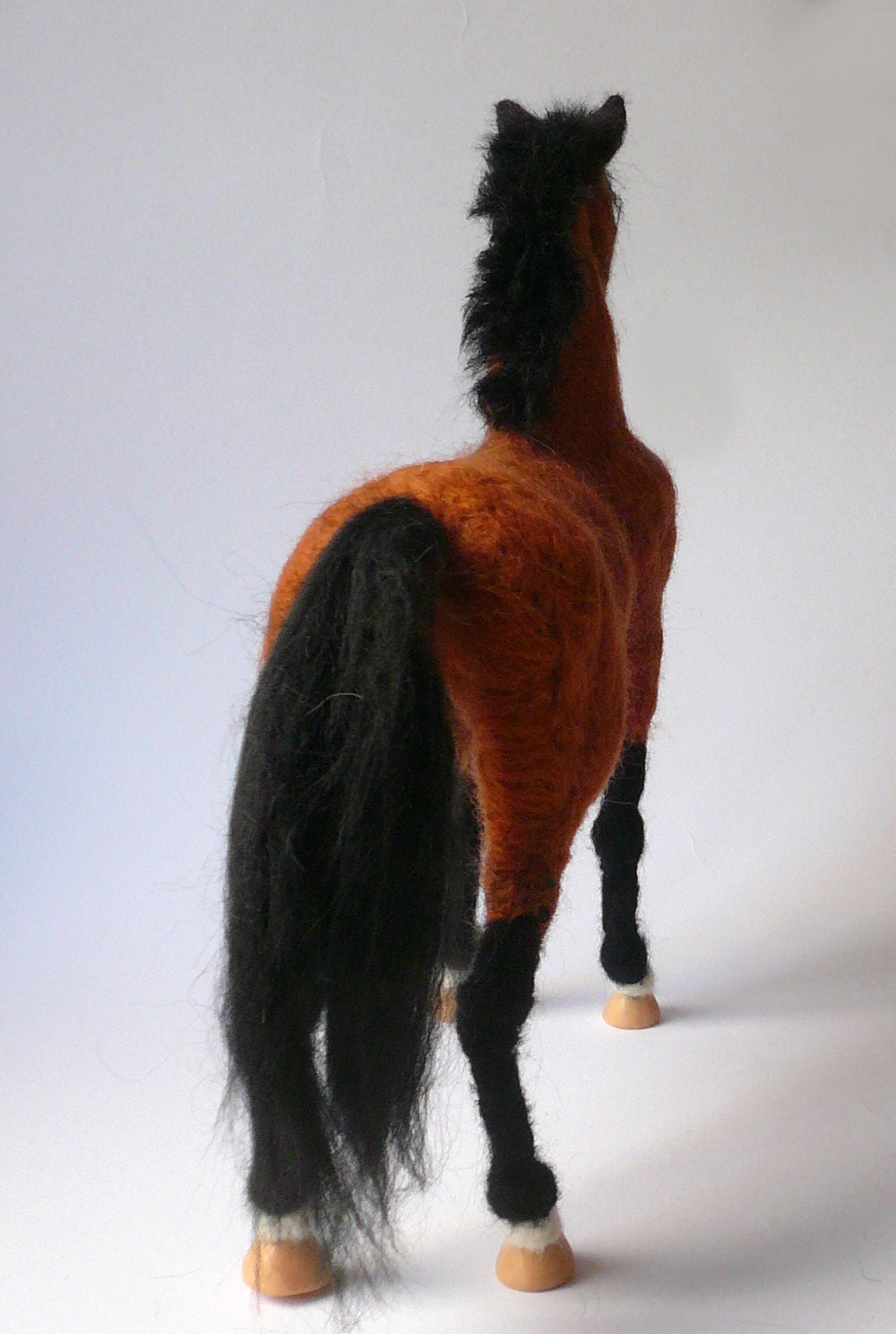Needle Felted Horse /OOAK Collectible artist wool by