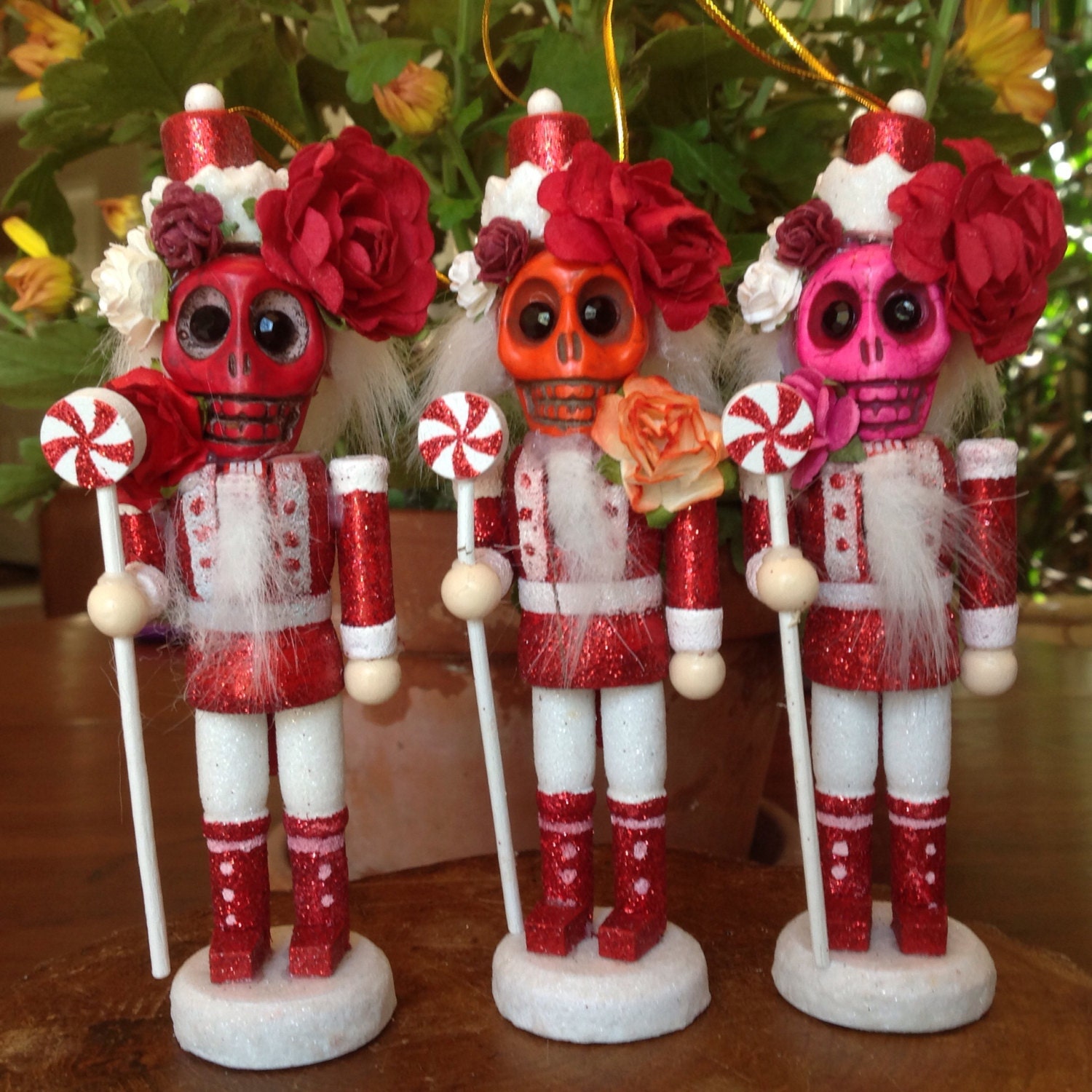 Set of Three. Day of the Dead Nutcracker