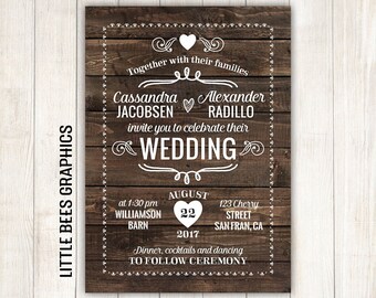 10 Rustic Wedding Invitations With RSVP Wood Invitation Any Color Free Customizations 10 Rustic Wedding Invitations With RSVP Wood Invitation Any Color Free Customizations