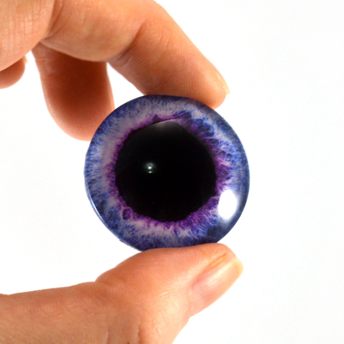 25mm Big Light Purple Glass Eye For Sale for Pendant Jewelry
