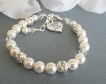 Mother of the Groom Bracelet,MOG Charm,Mother of the Groom Charm Bracelet,Mother of the Groom Wedding Gift,Keepsake Memorable Jewelry