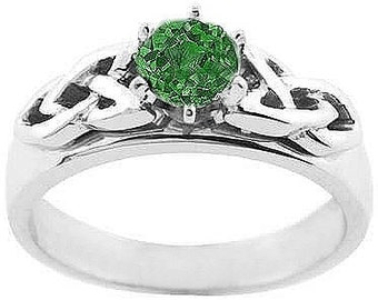 Celtic engagement rings etsy