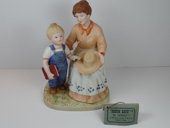  Vintage  Figurine Homco Denim Days Danny s Mom Figurine