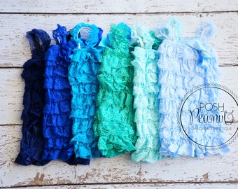 petti lace romper- lace romper- girls romper- baby girl outfit- ruffle romper- lace baby outfit- 30 colors to choose - childrens clothing
