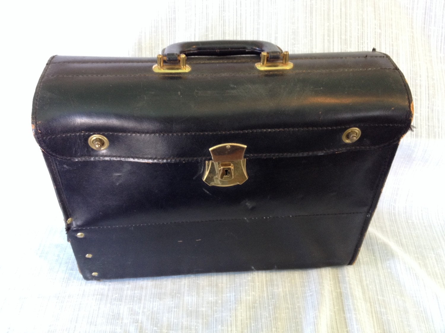Vintage 1950s Allied Briefcase Co. Two by stowawayantiques on Etsy