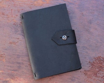 Leather Moleskine Cover for 2 - 9x14 cm notebooks (pocket size)-- COVER ONLY