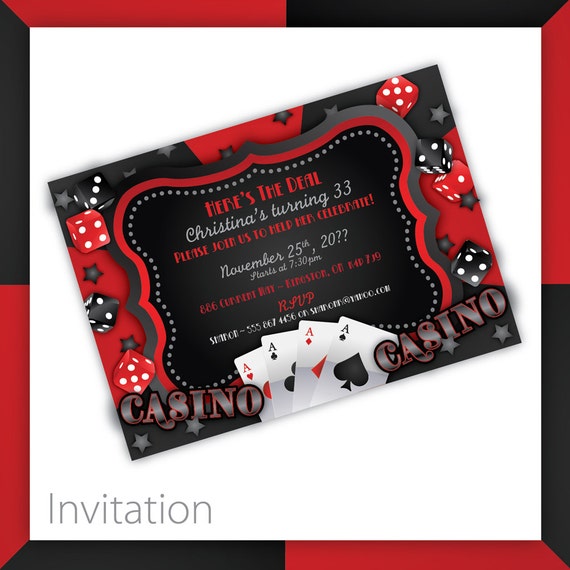 Casino Theme Party Invitations 5