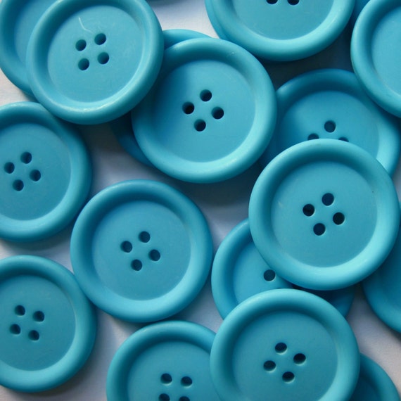 Blue buttons, big blue buttons, childrens buttons, novelty buttons