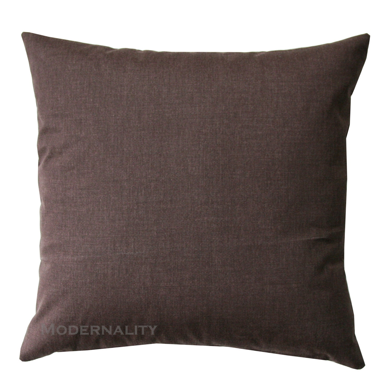 Solid Throw Pillows Brown Solid Pillow Cover Zippered