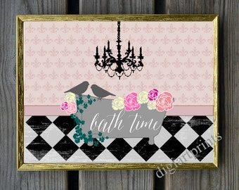 French bathroom | Etsy