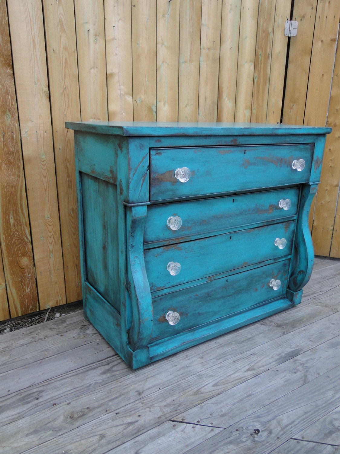 SOLD Antique Empire style chest of drawers dresser by TRWpainted
