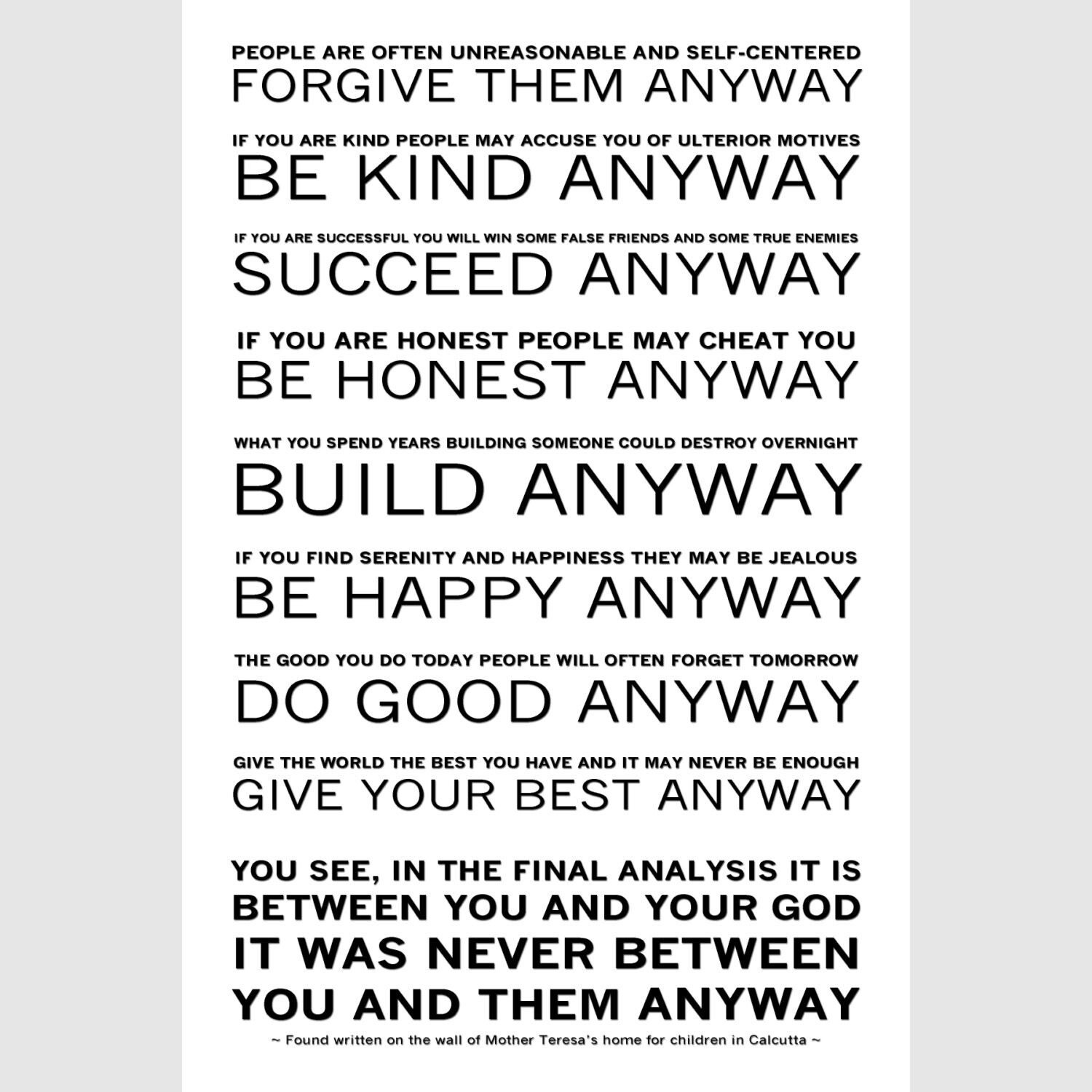 Mother Teresa Do It Anyway Printable Get Your Hands On Amazing Free 