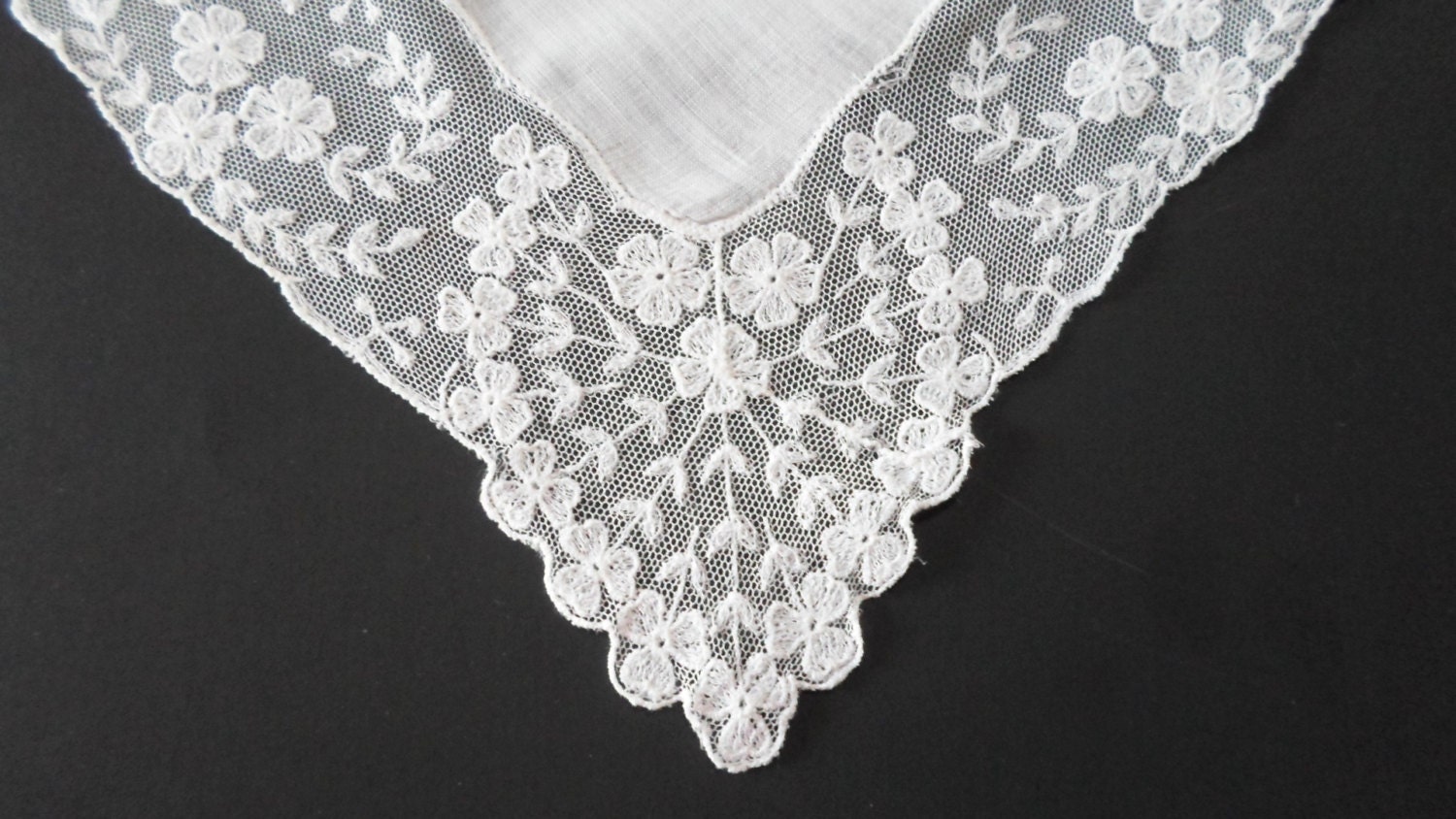Lace Handkerchief Antique Exquisite Wedding by AllVintageHankies