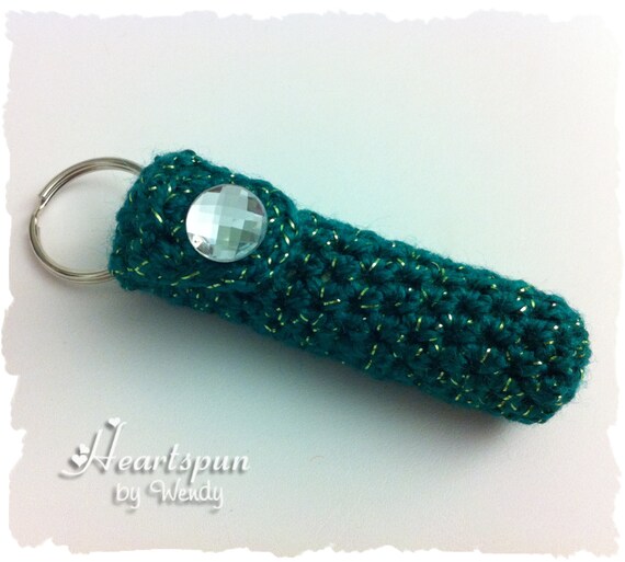 keychain gloss lip holder Holder, Lip Keychain Lip Balm Stick, Crochet Gloss, Stick for Lip Chap