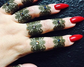 henna tattoo rings set of 9 henna tattoo rings set of 9
